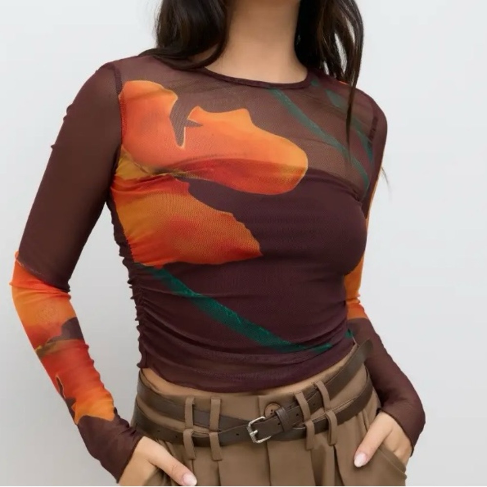 Colorful Mesh Top